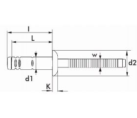 REMACHE G-BRA BRALO INOX / INOX CABEZA ALOMADA